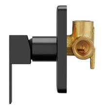 Lia 250mm Square Twin Shower Mixer Set